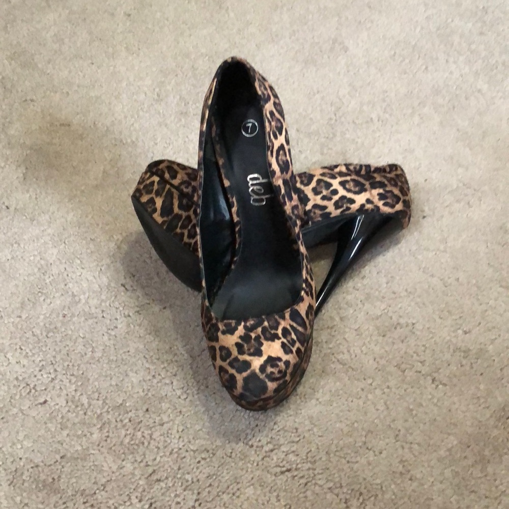 Leopard print heels